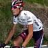 Andy Schleck dans le maillot blanc pendant la 11me tape du Giro d'Italia